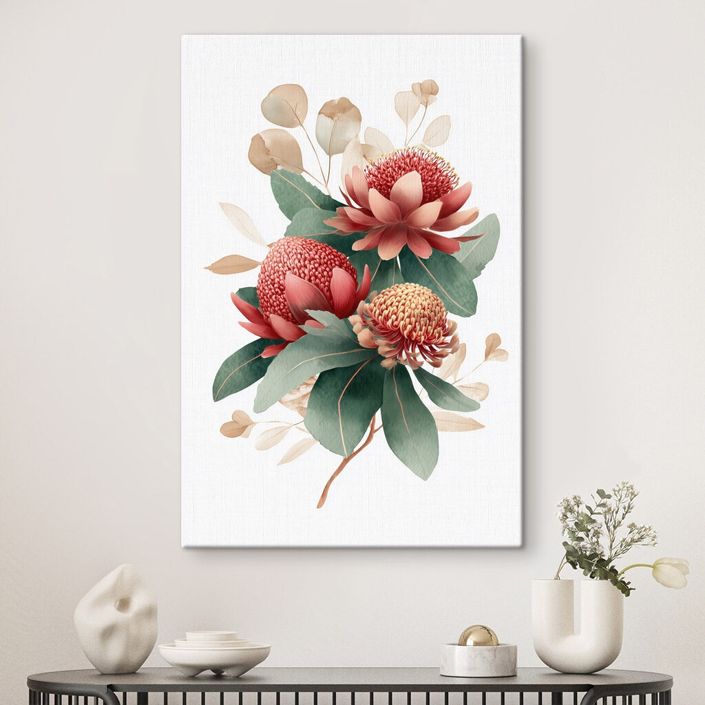 Vibrant blooms against a light background