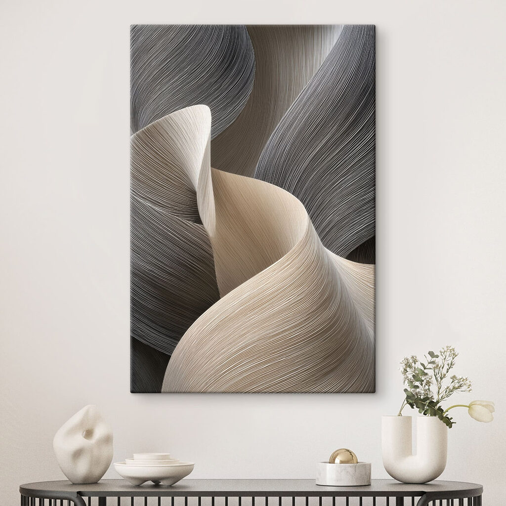 Flowing lines in subtle hues Flowing lines in subtle hues