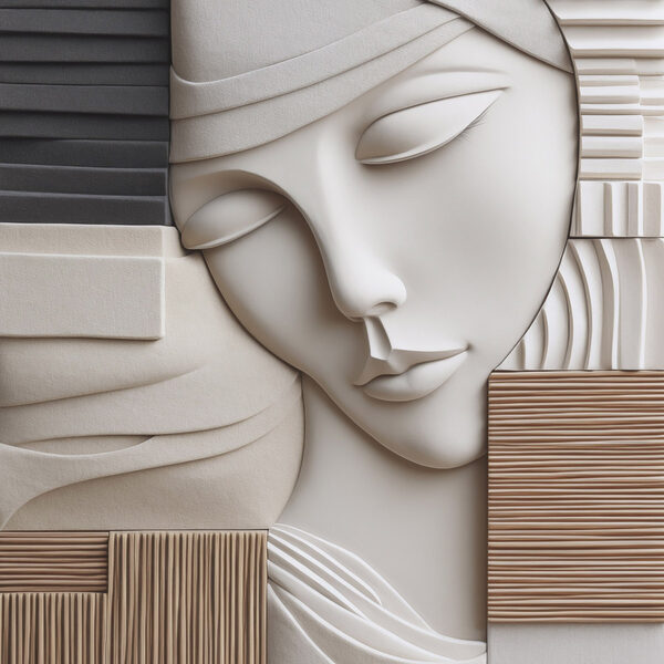 Sculpture of a woman's face