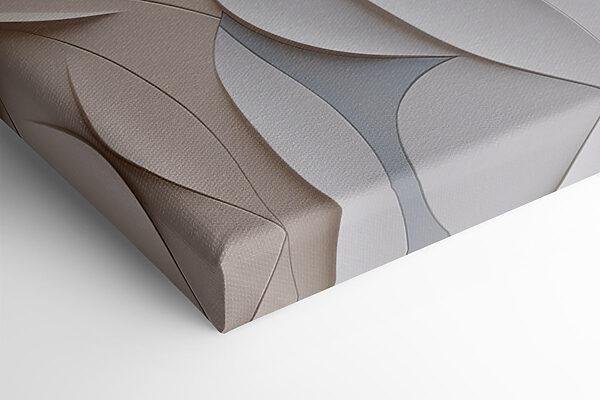 Wall with white and blue leaves Wall with white and blue leaves
