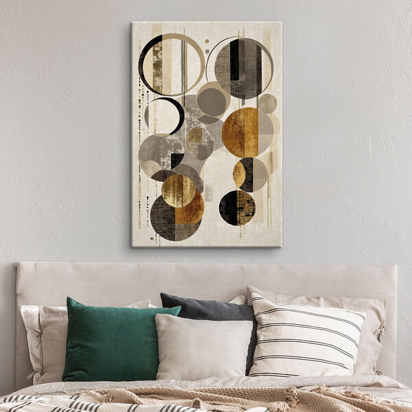 Dynamic circles in neutral tones Dynamic circles in neutral tones