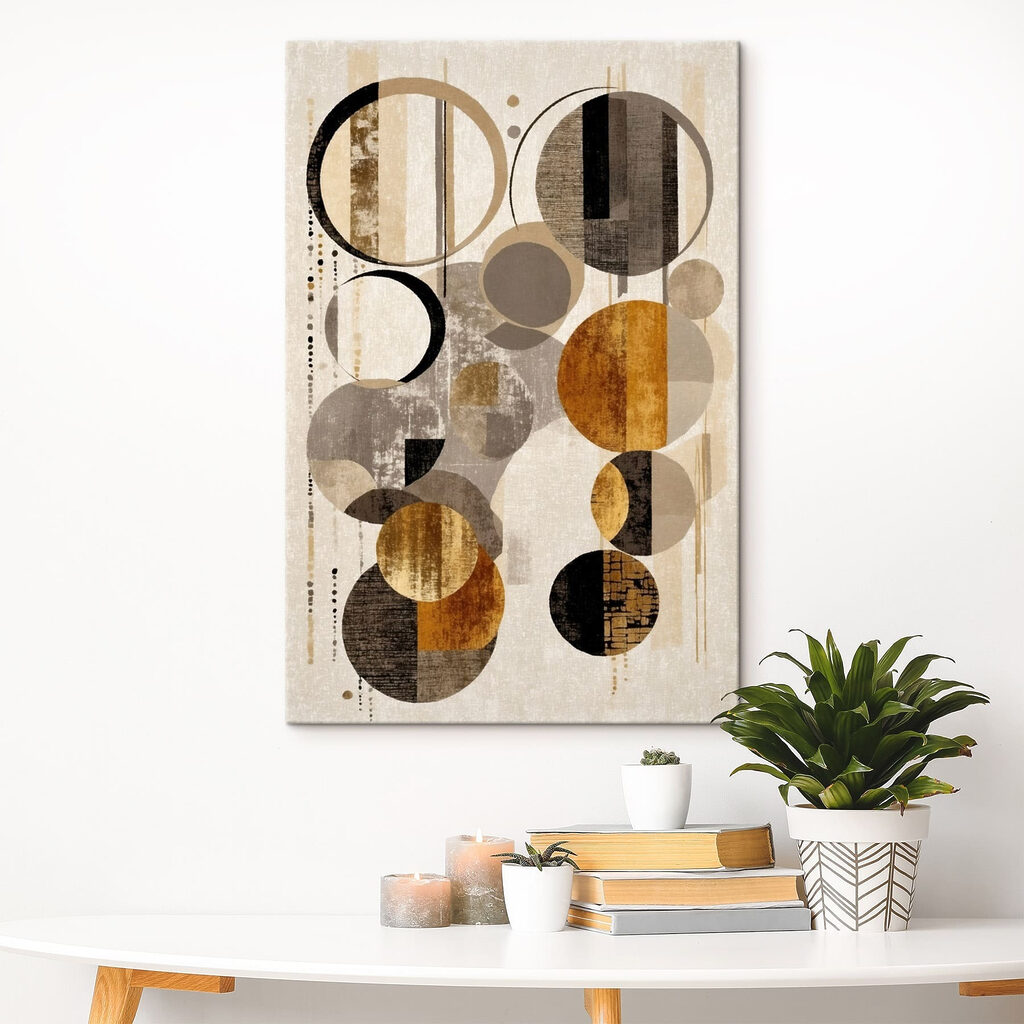 Dynamic circles in neutral tones Dynamic circles in neutral tones