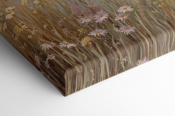 Painting of a field of flowers