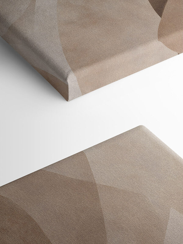 Fluid shapes in warm tones