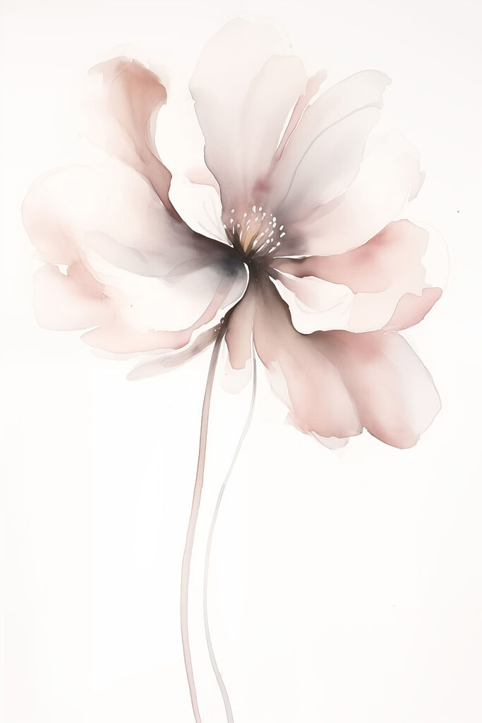 Delicate bloom in soft hues Delicate bloom in soft hues