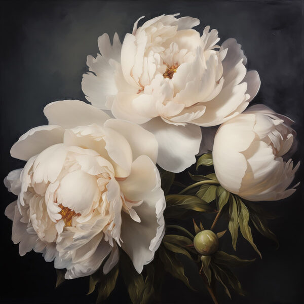 Delicate blooms in soft hues