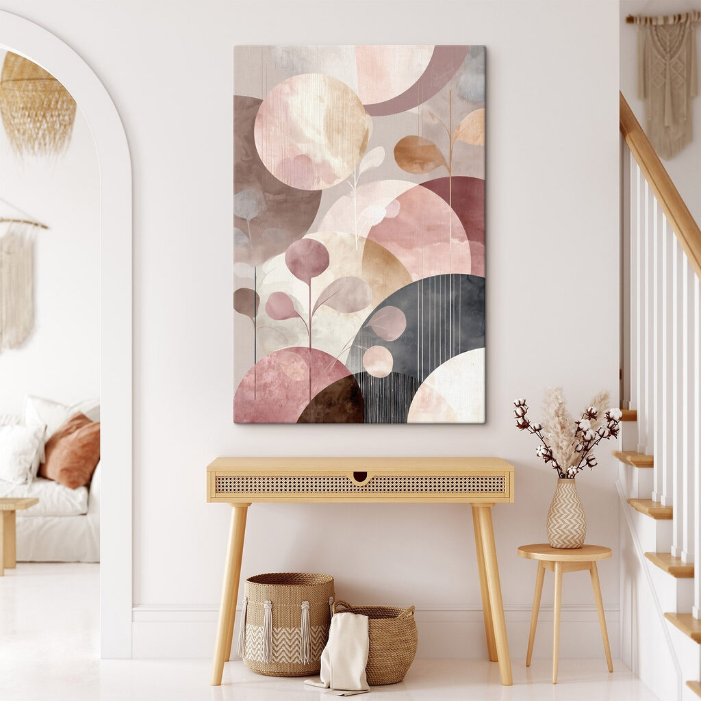 Soft colors and gentle curves blend Soft colors and gentle curves blend
