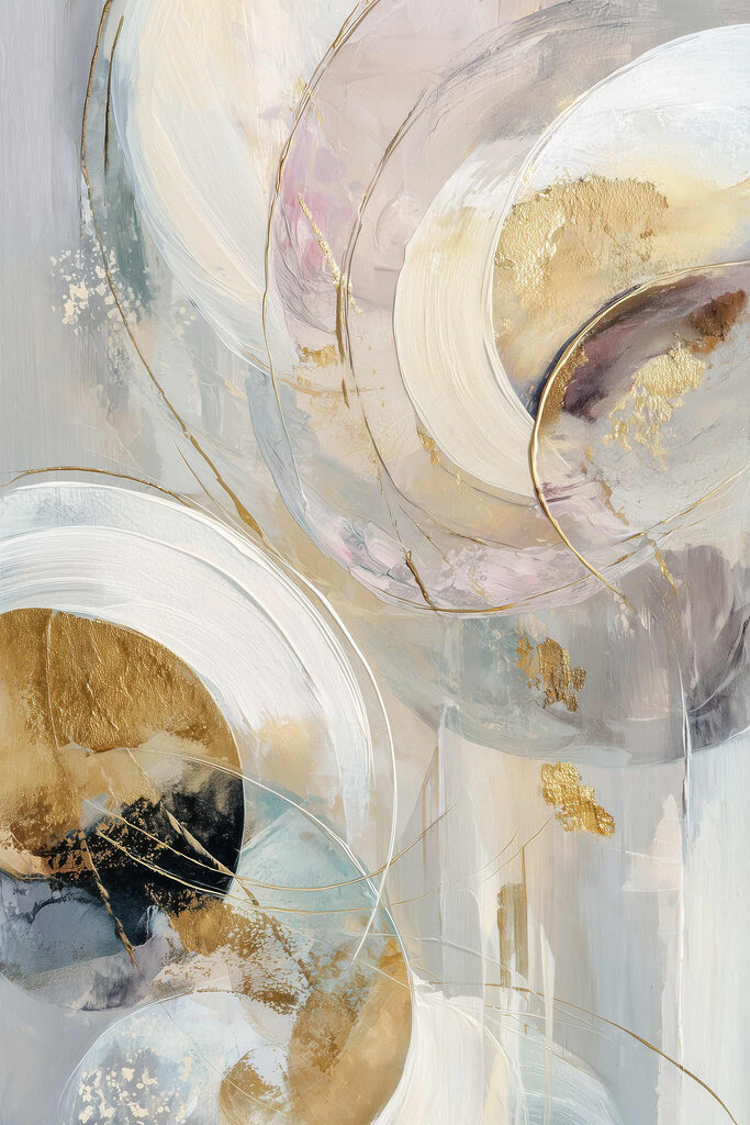 Soothing swirls of soft colors