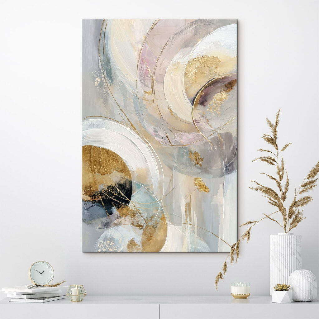 Soothing swirls of soft colors