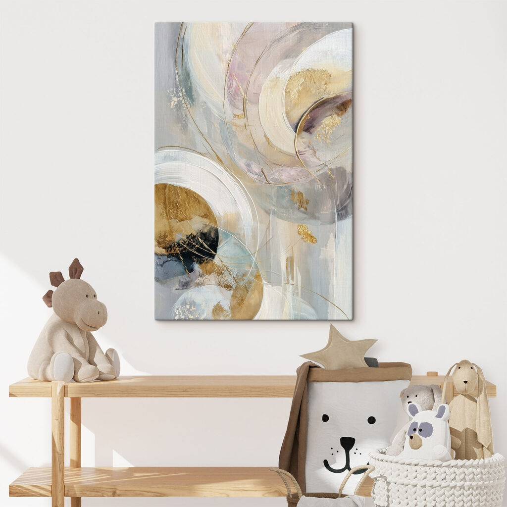 Soothing swirls of soft colors