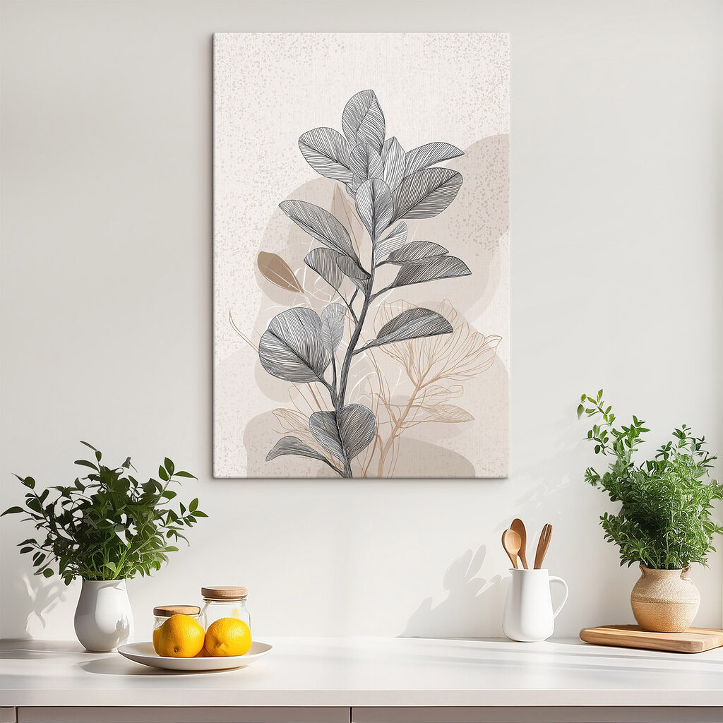 Plant with black and white leaves