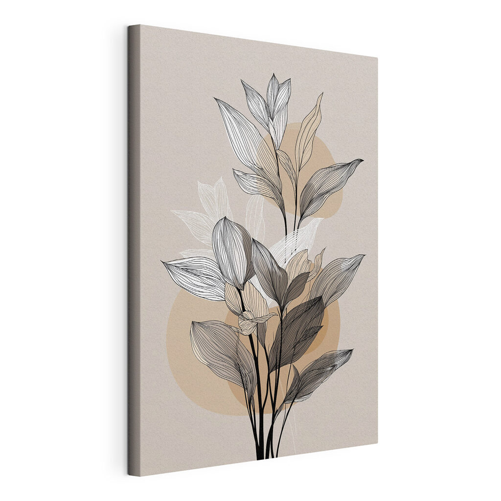 Delicate leaves on a soft backdrop