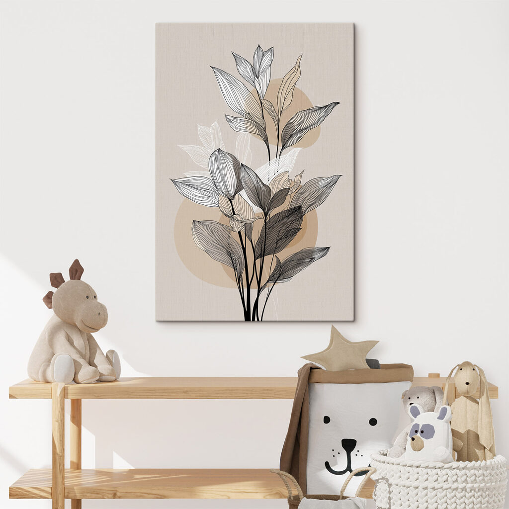 Delicate leaves on a soft backdrop