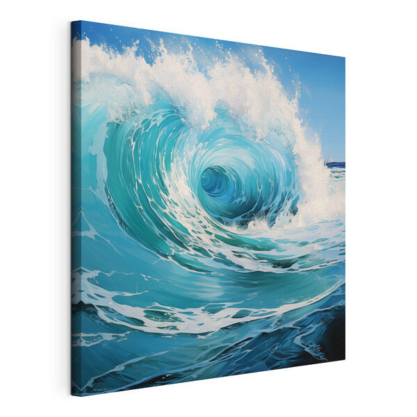 Obraz Wielka fala na oceanie (SKU: s49637) Obraz Obraz Wielka fala na oceanie (SKU: s49637)