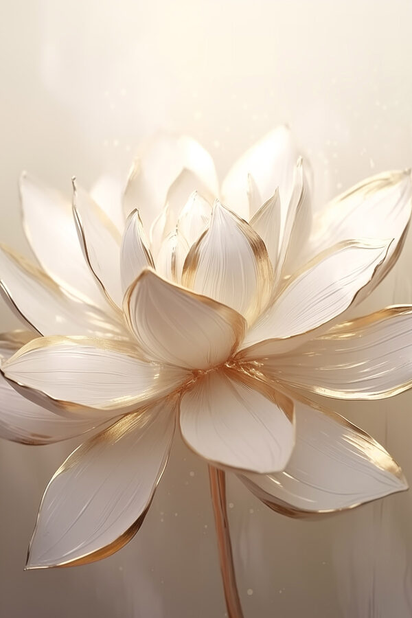 Elegant lotus in soft hues