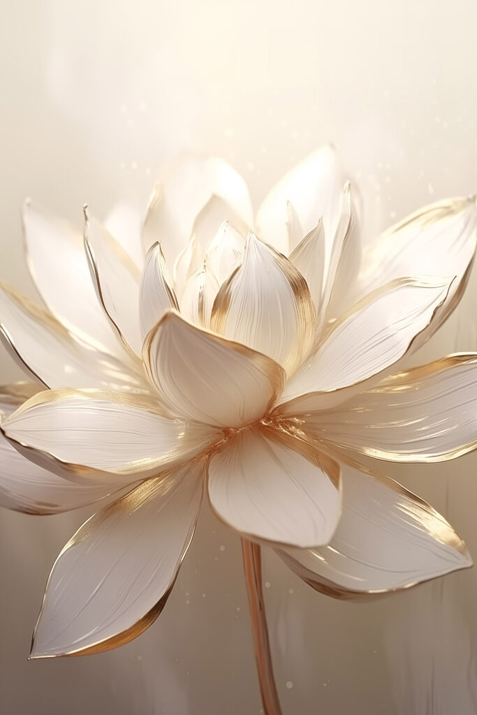 Elegant lotus in soft hues