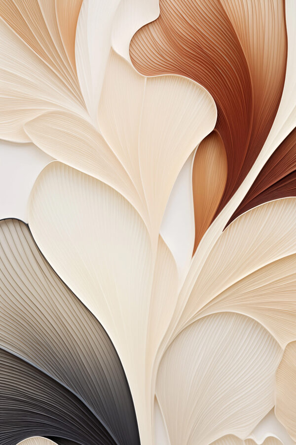 Vibrant flow of organic shapes