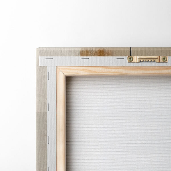 Painting of a white and brown art
