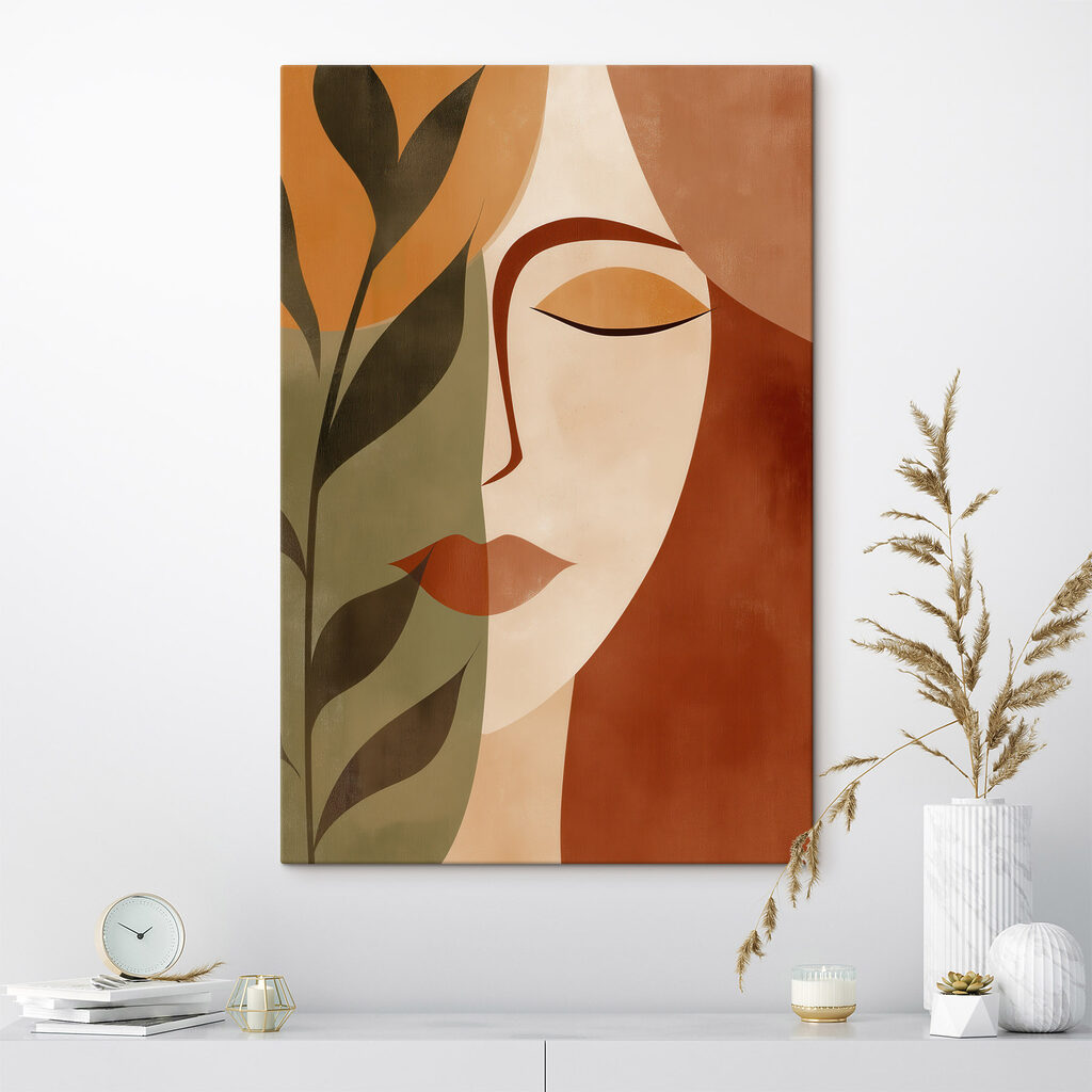 Painting of a woman's face