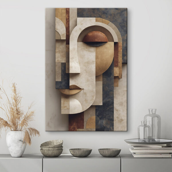 Face made out of stone