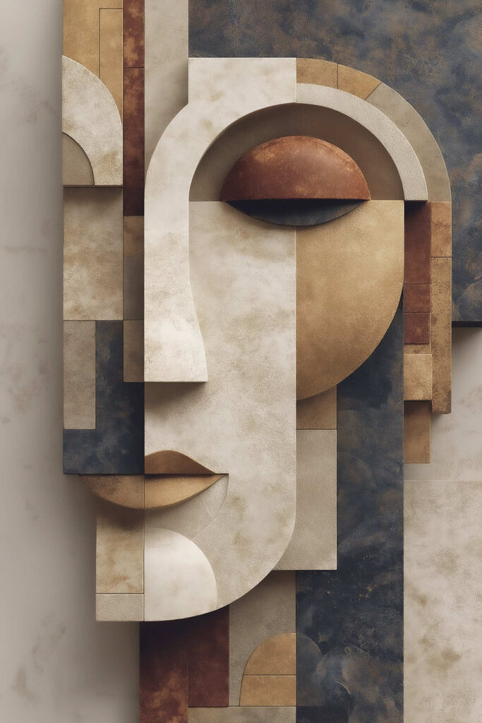 Face made out of stone