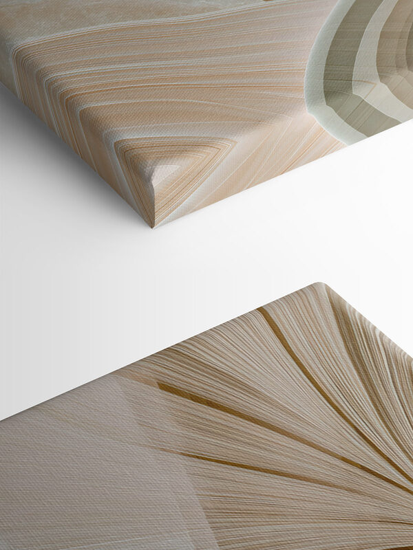 Soft curves and gentle hues blend together Soft curves and gentle hues blend together
