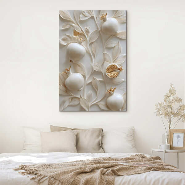 Elegant decor featuring pomegranate motifs Elegant decor featuring pomegranate motifs