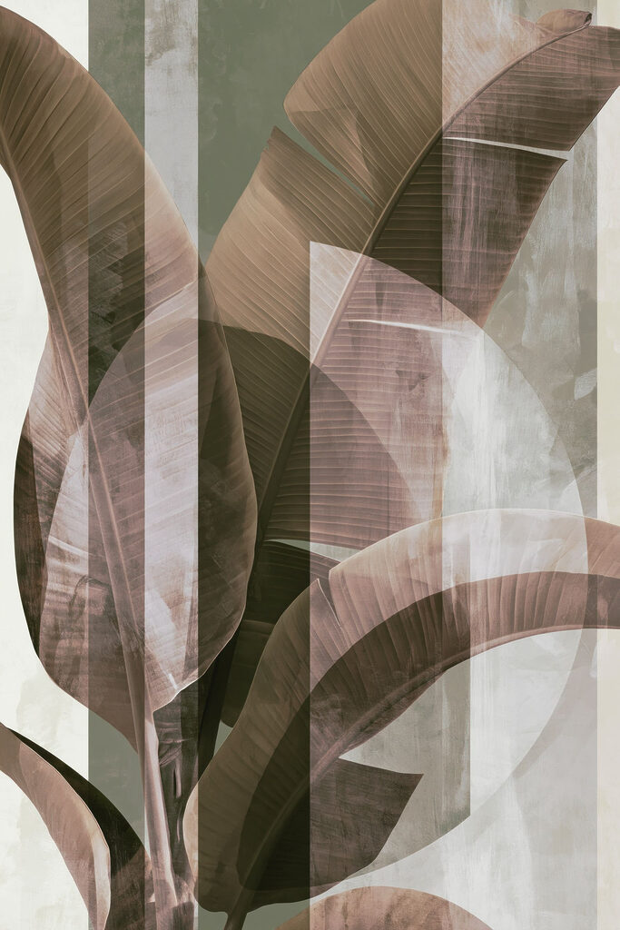Serene leaves against a muted background