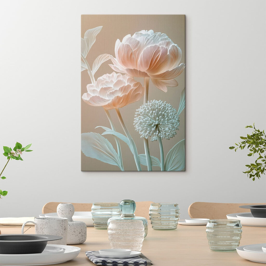 Delicate blooms in soft hues