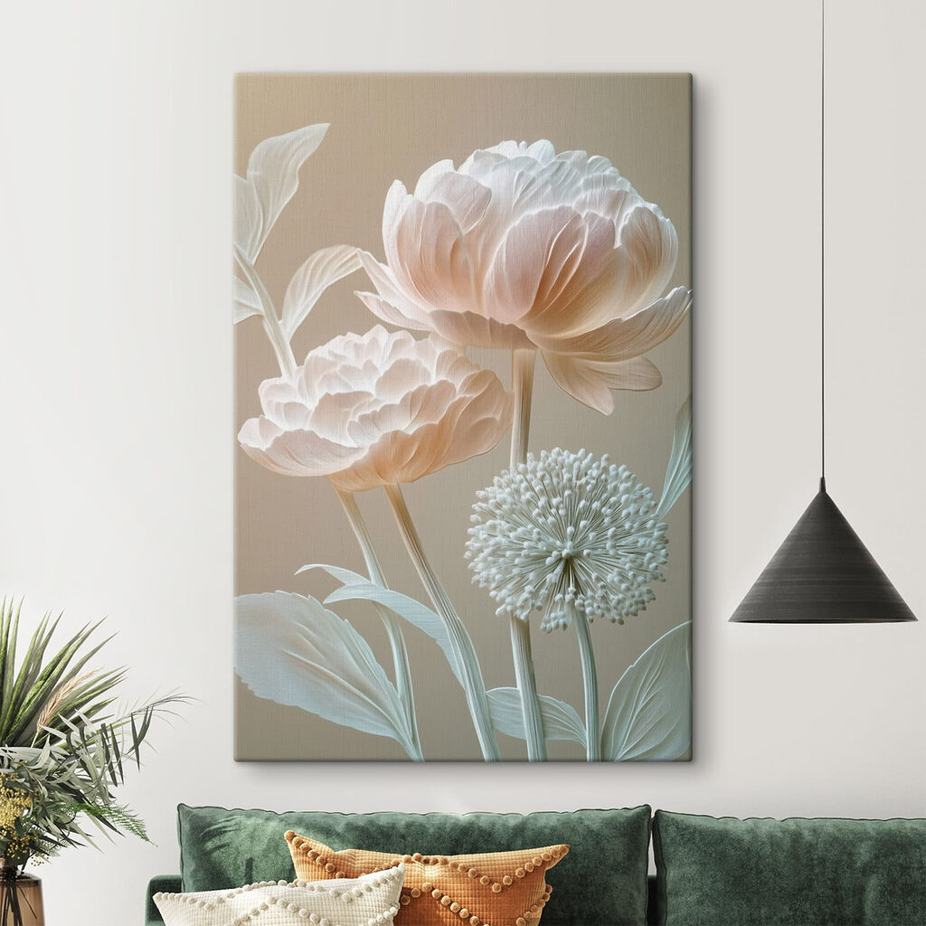 Delicate blooms in soft hues