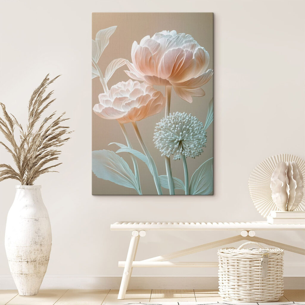 Delicate blooms in soft hues