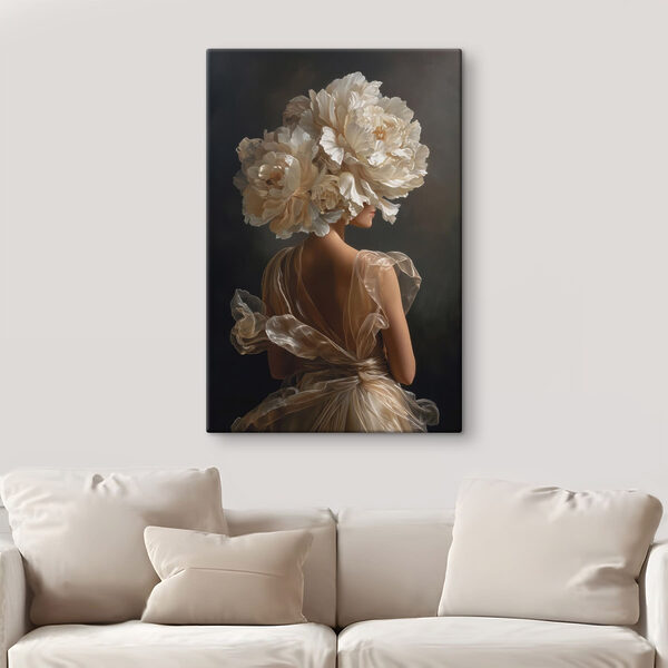 Woman with flowers in her hair
