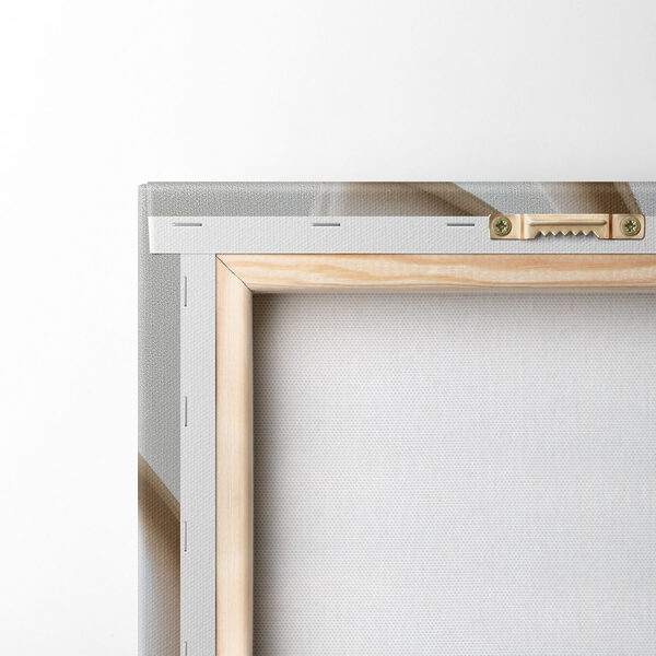 White and grey wall with wavy lines