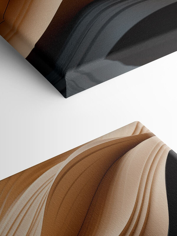 Black and tan wavy lines Black and tan wavy lines