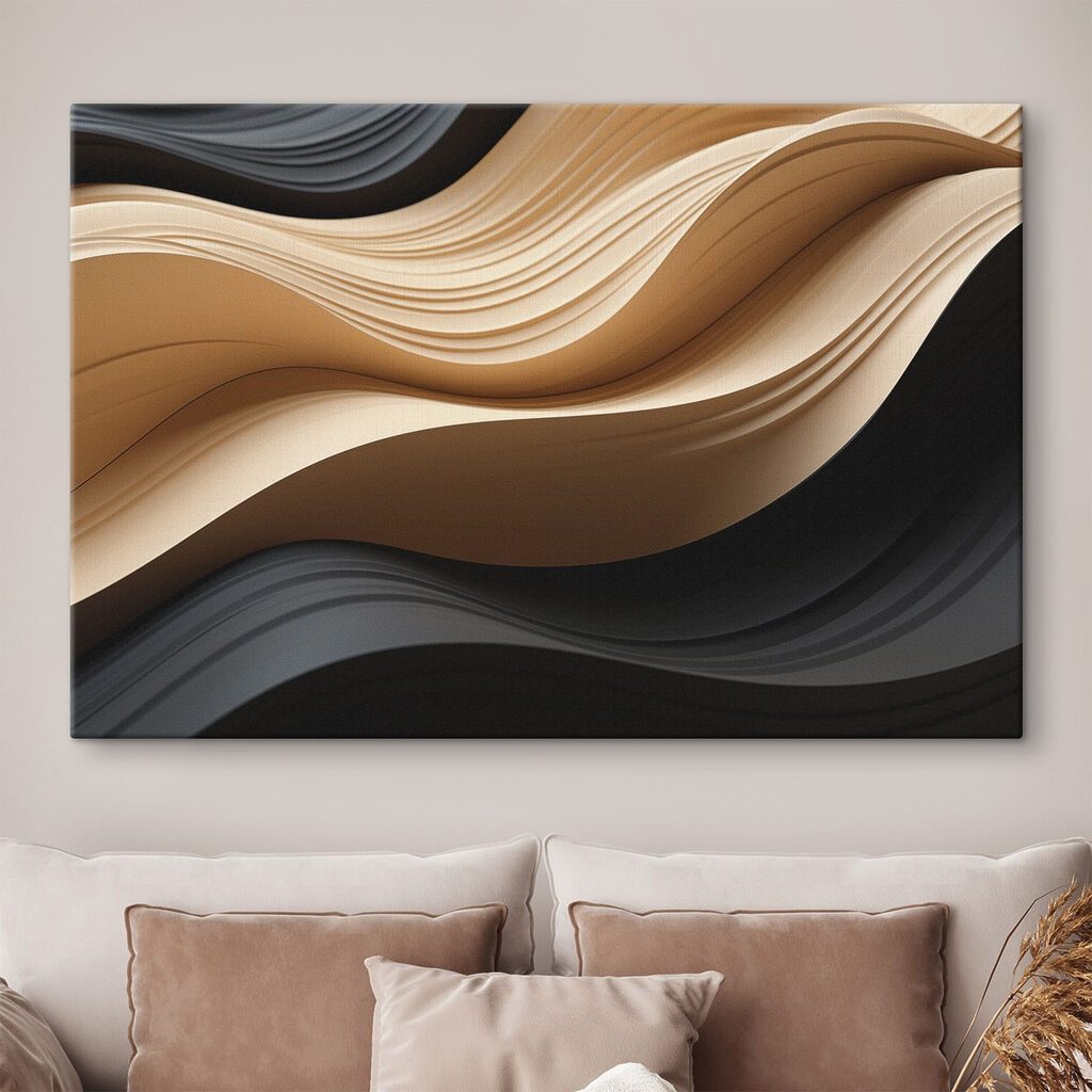 Black and tan wavy lines Black and tan wavy lines