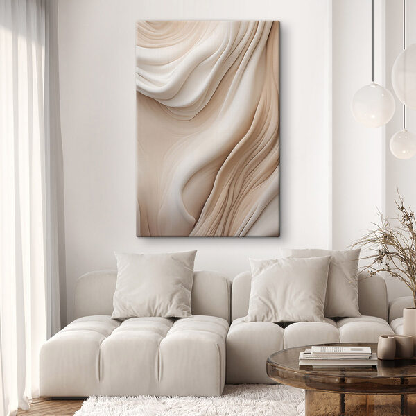 Soft waves in warm hues