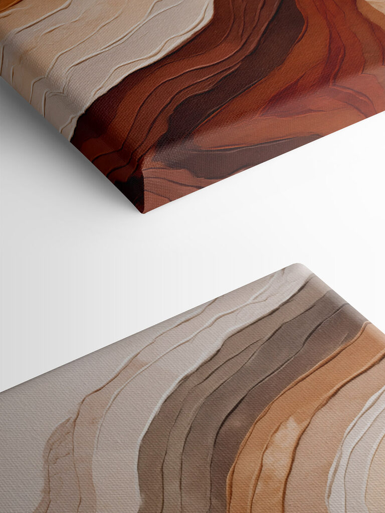 Soft earth tones in flowing patterns Soft earth tones in flowing patterns