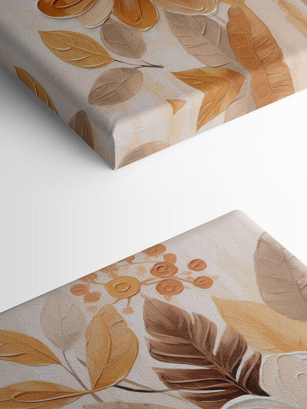 Painting of flowers and leaves