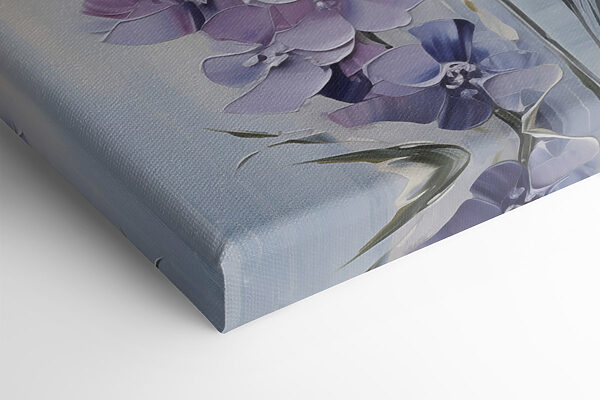 Painting of flowers on a white surface Painting of flowers on a white surface