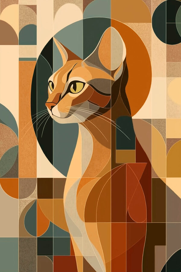 Cat with yellow eyes