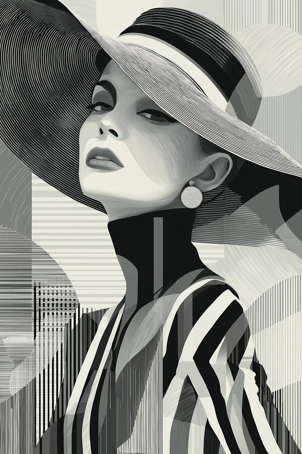 Woman wearing a hat Woman wearing a hat