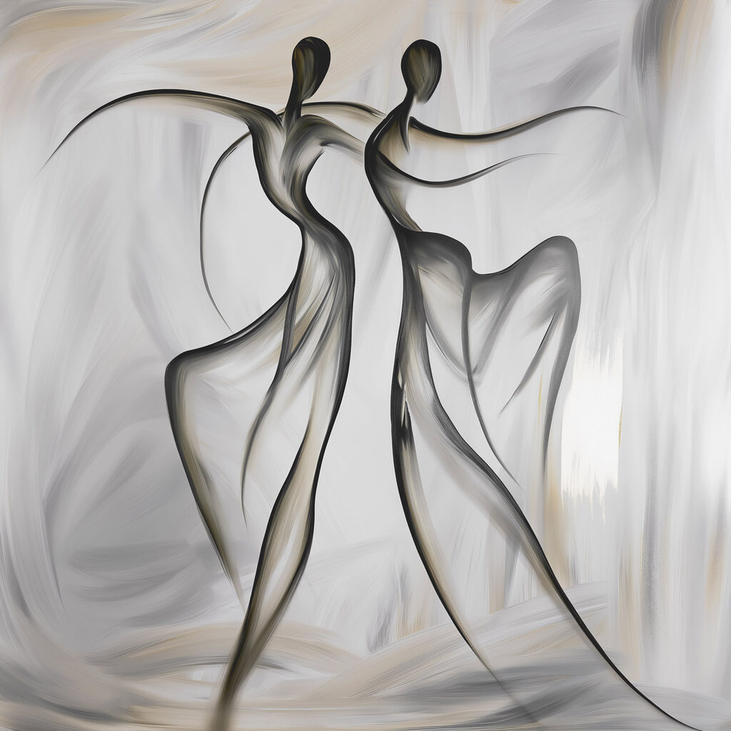 Couple of women dancing