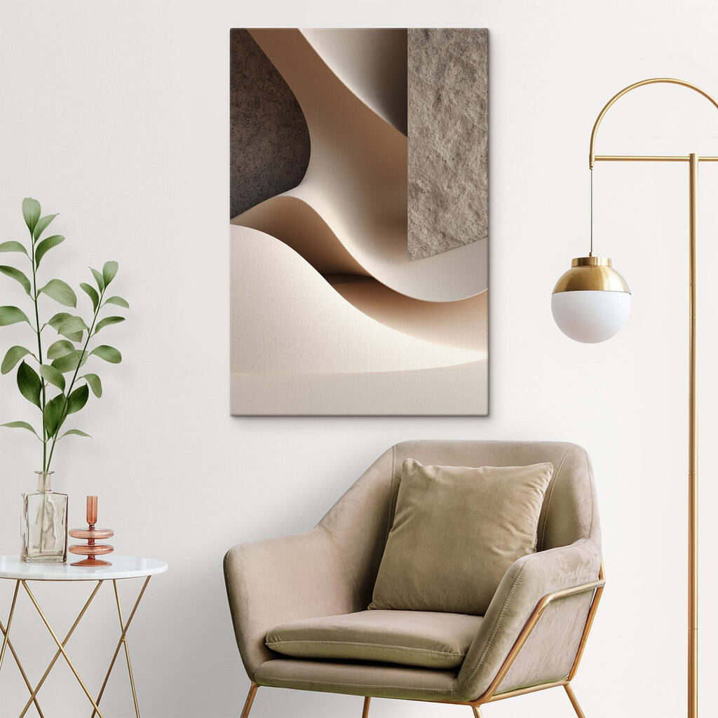 Soft curves and subtle shades blend