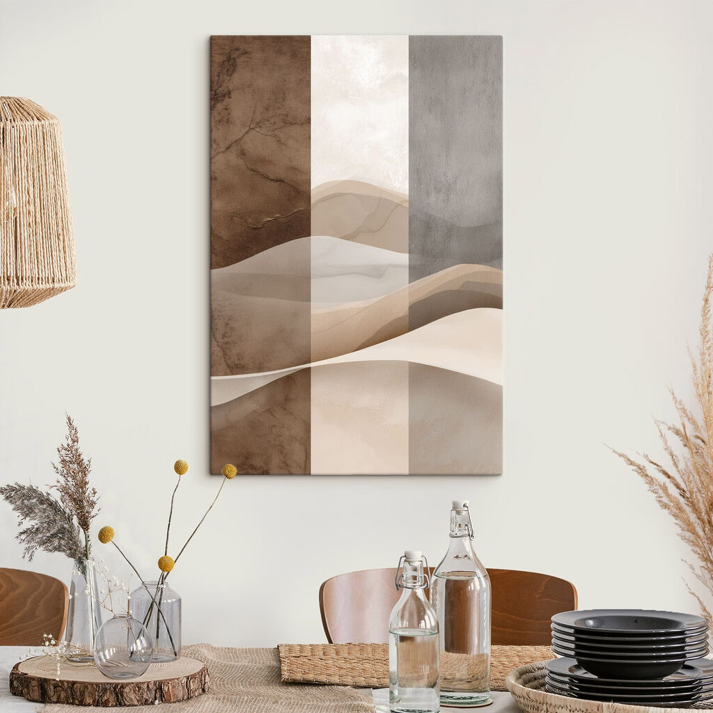 Soft waves of earthy tones Soft waves of earthy tones