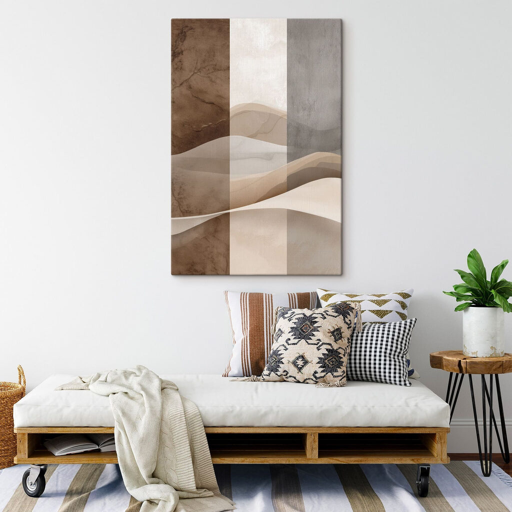 Soft waves of earthy tones Soft waves of earthy tones
