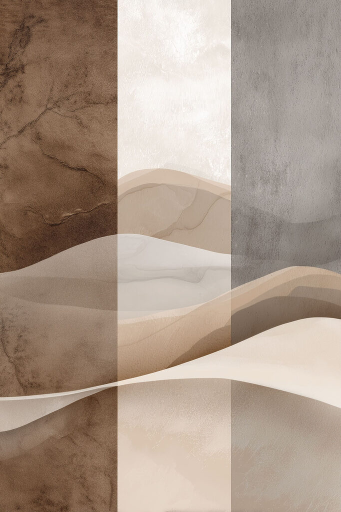 Soft waves of earthy tones Soft waves of earthy tones
