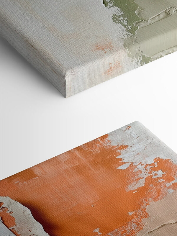 Abstract color blocks in soft tones