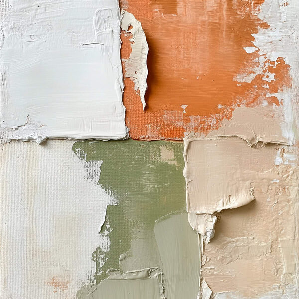 Abstract color blocks in soft tones