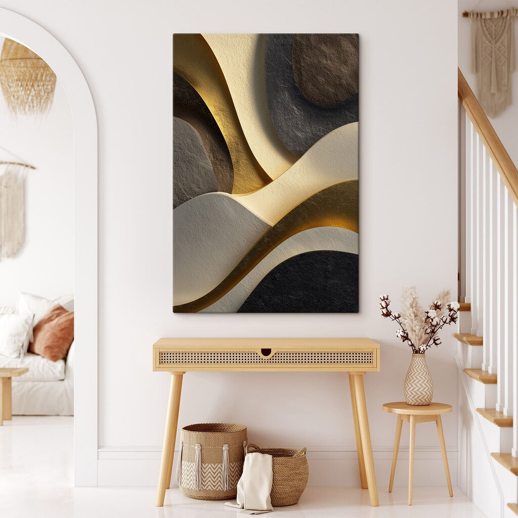 Waves of color and shape interplay