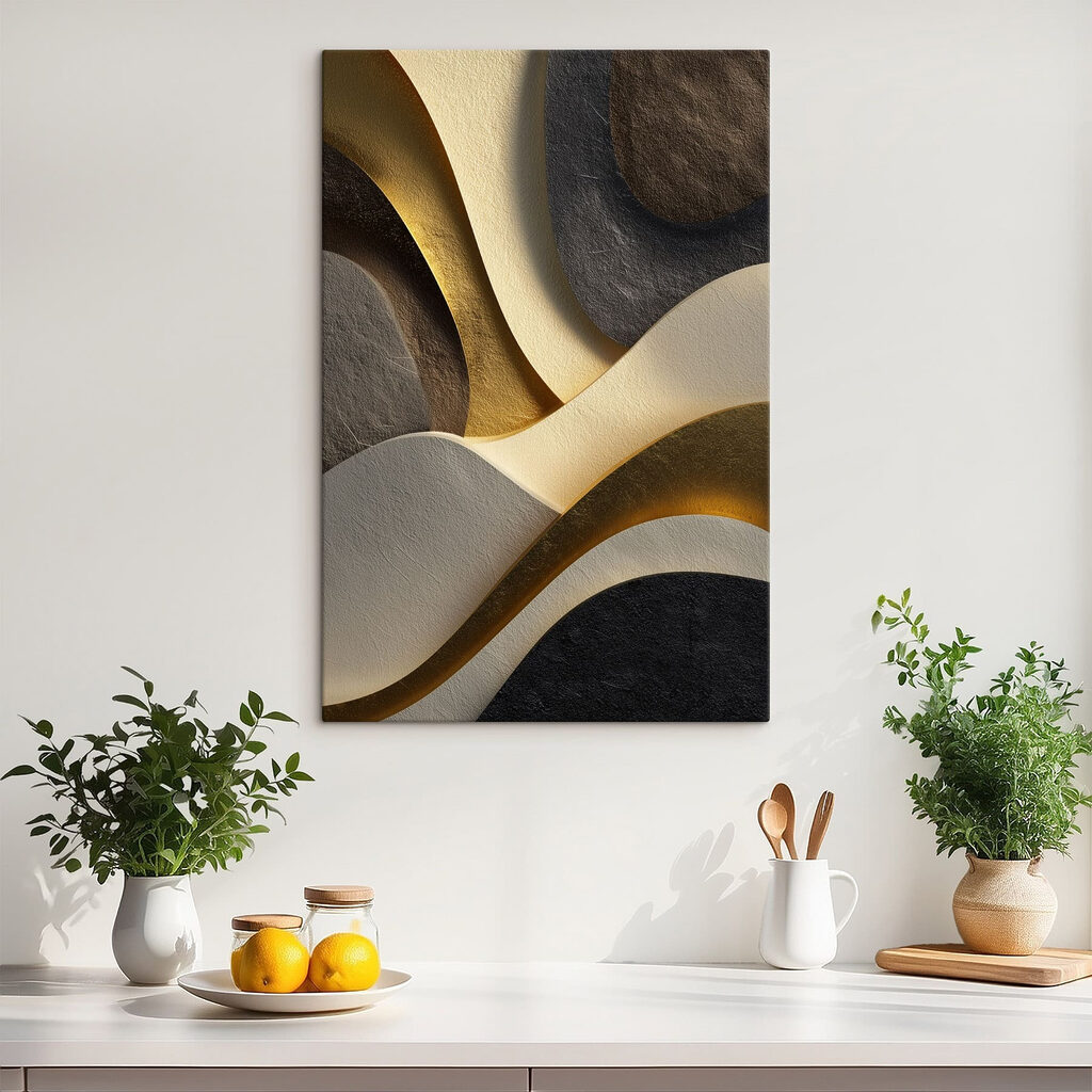 Waves of color and shape interplay